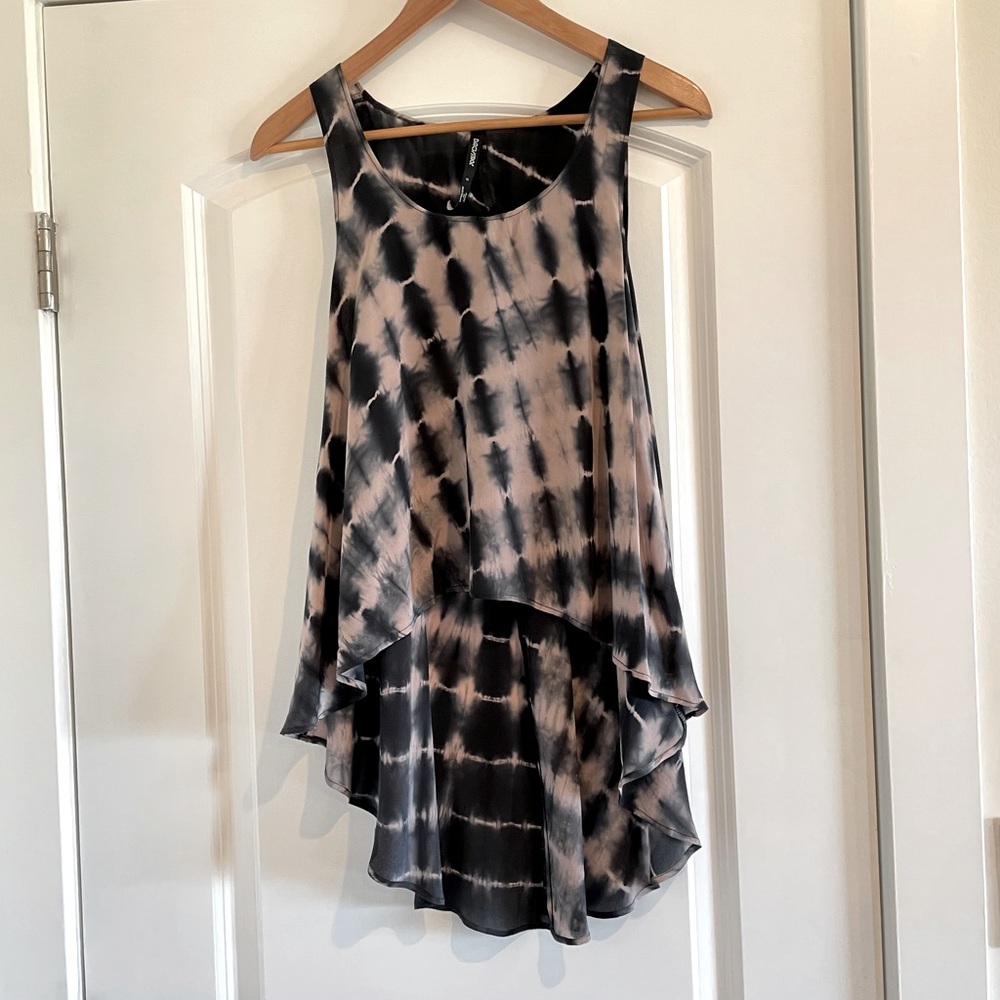 Backstage Silk Tie Dye Tank Size S